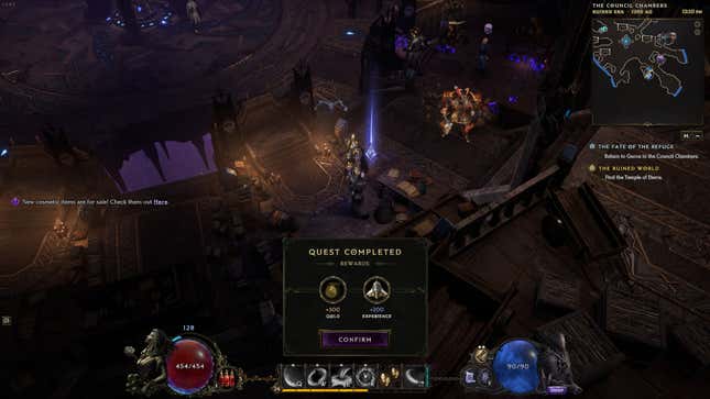 Lancer une quête secondaire dans Last Epoch.