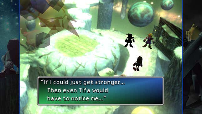 Tifa and Cloud explore Cloud's memories.