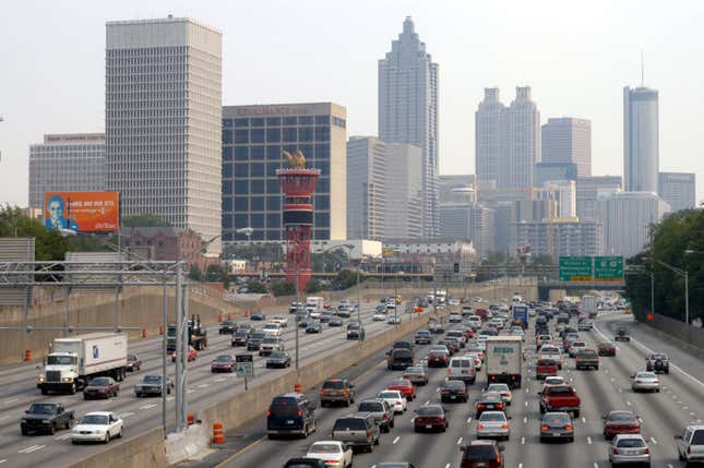 Verkehrsinfarkt in Atlanta