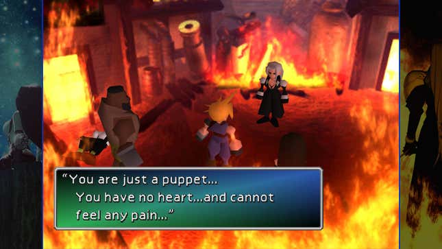 Sephiroth calls Cloud a puppet.