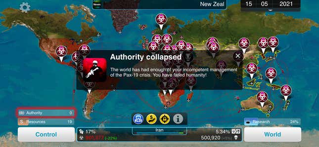 Image for article titled Plague Inc. Now Has A New Mode In Which You Try To Stop A Pandemic